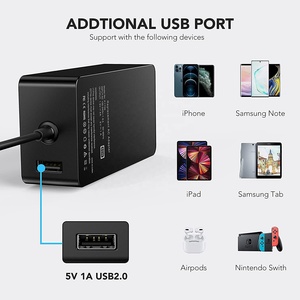 102W 15V6.33A for Microsoft <strong>Surface</strong> <strong>Book</strong> 2 <strong>Pro</strong> 5 Pro6 Power Adapter Charger 1798 US /EU/UK Plug