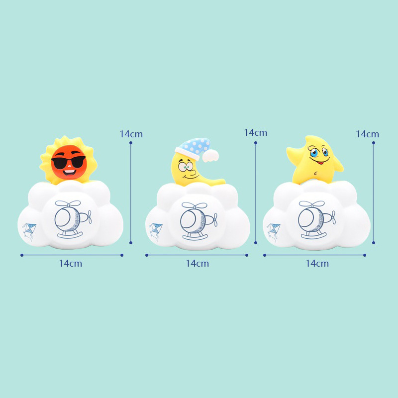 Eau douche-soleil étoiles lune aléatoire unique