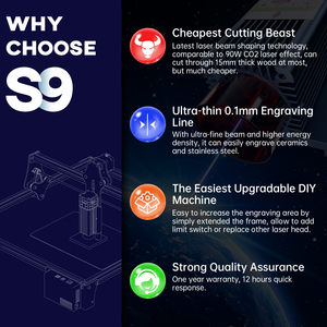 SCULPFUN S9 3 <strong>in</strong> 1 Upgrading 12V/7A Adapter 30L/min Automatic Air Pump Air Assist Nozzle Kit Cutting Laser Engraving Machine Set - Product Image 2