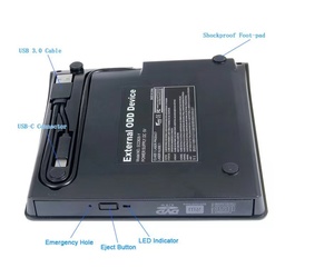 USB 3.0 Type-C外部超级驱动器DVD RW驱动器刻录机CD和DVD RW光盘复制器兼容Mac用于光驱 - Product Image 4