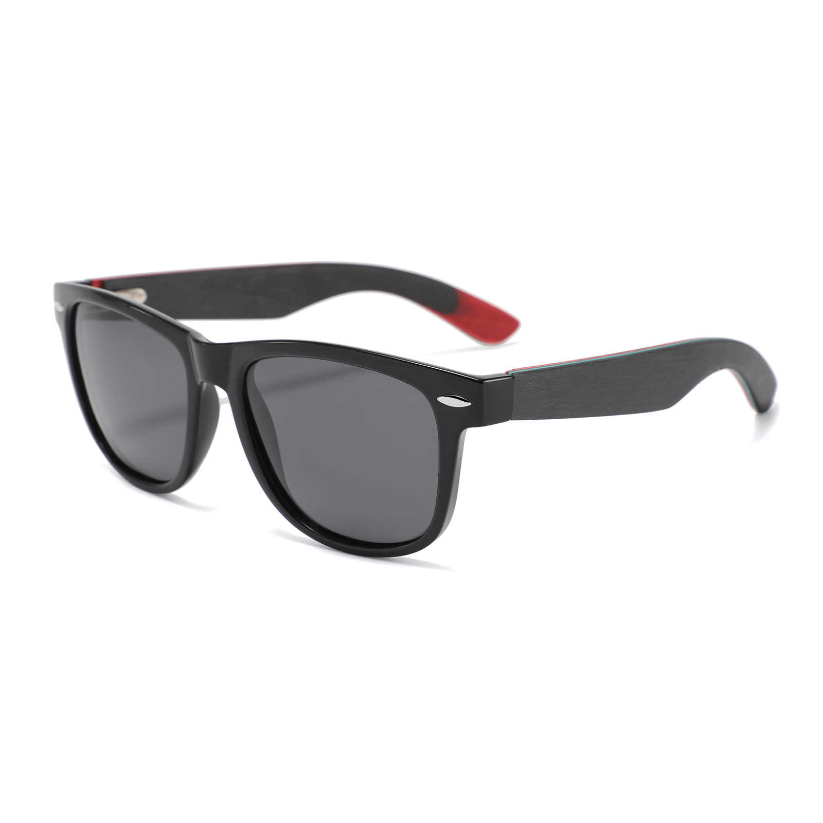 C11 bright black frame, black skateboard, wooden foot, polarized