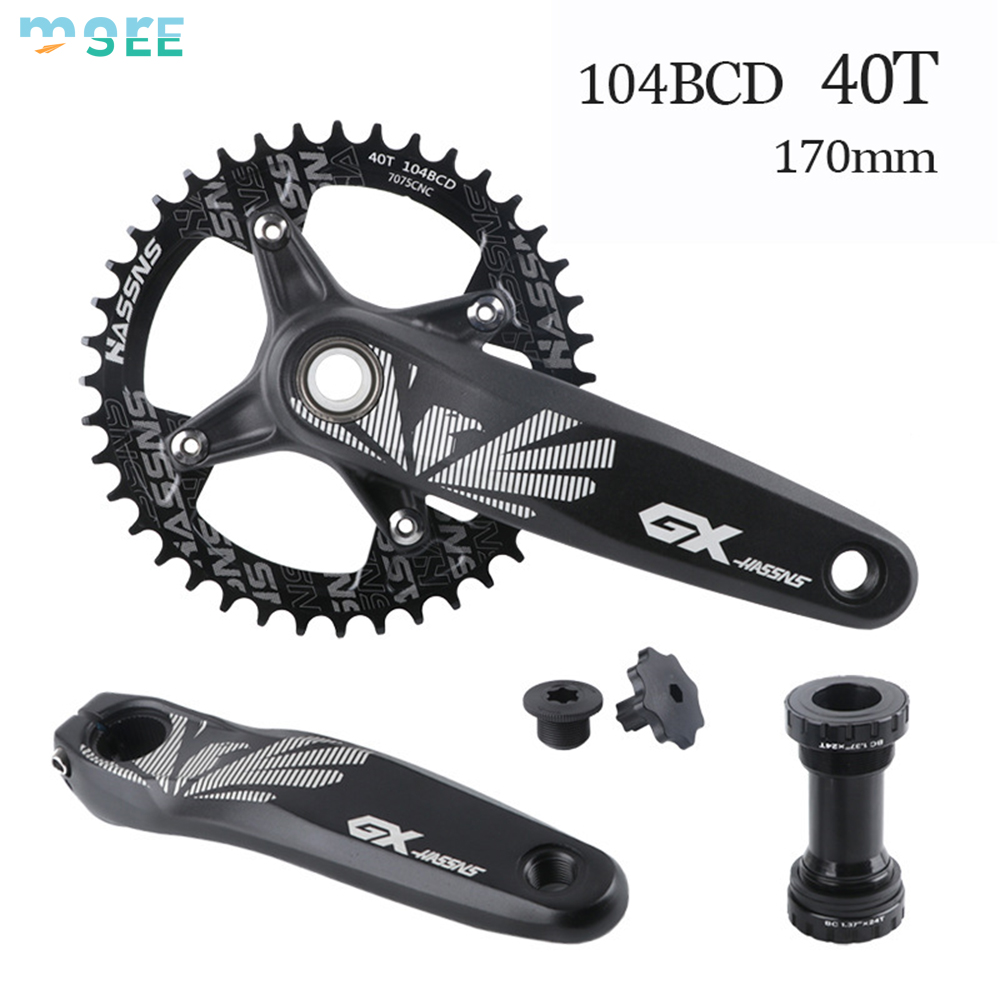 Manivelle noire 170 mm + pédalier + 40 dents