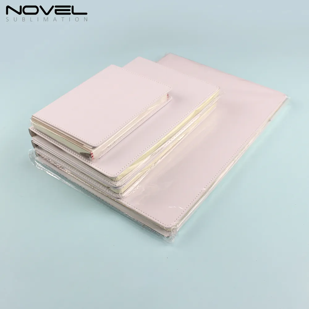 Quaderni per diario personalizzati A4 A5 A6 quaderno stampabile a copertura totale in pelle PU vuota a sublimazione