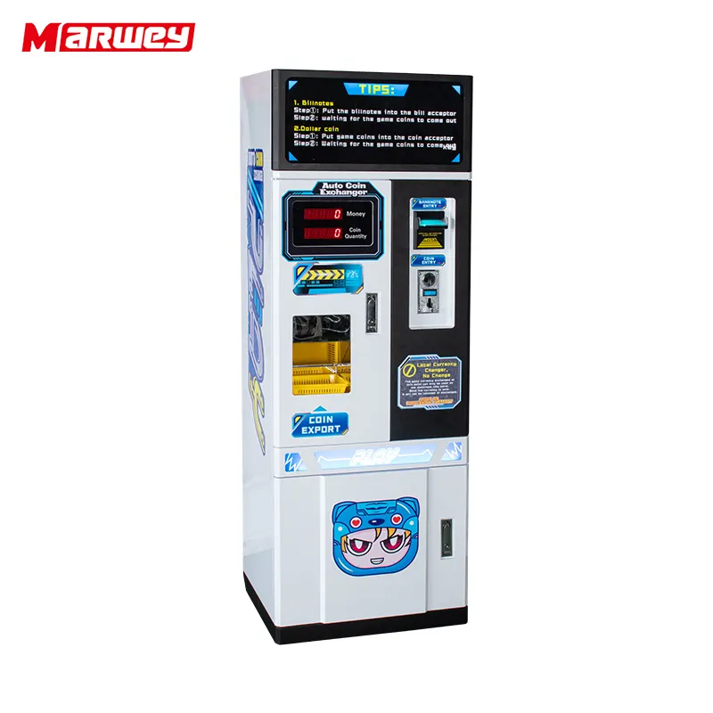 Amusement Park Convenient Automatic Bill Exchanger Coin Vending Machine Token Change Machine