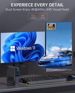 Soyeer S1 MINI PC Windows 10 N100 N95 CPU DDR4 16G 512GSSD RGB Minicomputer M.2 NVMe für Bürounterricht - Product Image 2