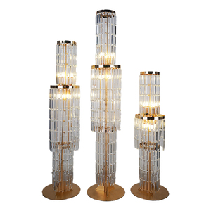 Tùy Chỉnh Tinh Tế Khách Sạn Sang Trọng Trang Trí Đồ Trang Trí Boda Đạo Cụ Đám Cưới Thính Phòng Đạo Cụ Rome Cột Đường Dẫn Lớn Đèn Thủy Tinh - Product Image 5