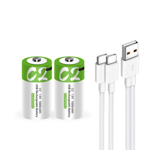 Factory Wholesale <strong>Cost</strong> Rechargeable <strong>C</strong> D Size Type-<strong>C</strong> USB Recharge 1pack 2pack Battery Pack Li-ion Reusable <strong>C</strong> D UM2 CR14 Batteries - Product Image 2