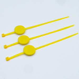 Reutilizável tela impressão laser codificação criptografia RFID cabo zip tie tags para identificação do item