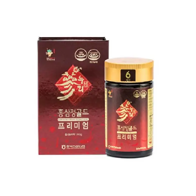 Kore üretilen sıcak satış tüketiciler yüksek stabilite sağlık fonksiyonel gıdalar içecekler kırmızı Ginseng özü altın prim 240g
