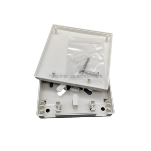 Caja de fibra tipo 86 de plástico Abs de alta calidad, toma de pared, salida de placa frontal, caja de terminales de fibra óptica de 2 núcleos - Product Image 5
