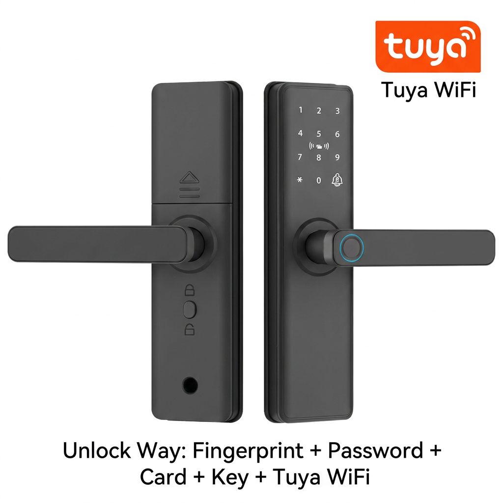 Tuya WiFi + Huella dactilar + Contraseña + Tarjeta + Llave