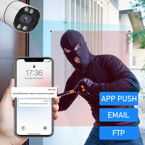JideTech H265 4K sistema di telecamere di sicurezza 4 canali sistema di sorveglianza telecamera di sicurezza sistema telecamere di sorveglianza Ip telecamere - Product Image 4