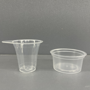 1oz 2oz tek kullanımlık PET plastik bardaklar sos saklama kabı için sızdırmazlık kapaklı şeffaf PP küçük kaplar - Product Image 3