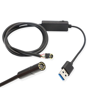 Precio de fábrica 7,0 MM 1080P 60FPS FHD OV2740 120 grados gran angular 8 Uds LED Mini módulo de cámara de endoscopio Industrial para Android - Product Image 1