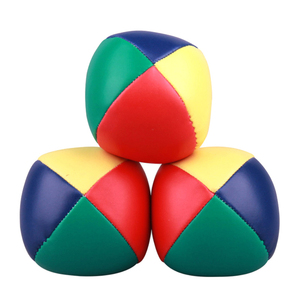 CHL Kids Small <strong>Toy</strong> 5/ 6.3cm OEM logo Printing Custom Assorted Color Sand Plastic Beads Filled Round Shape Hacky Sacks Kick Ball - Product Image 2