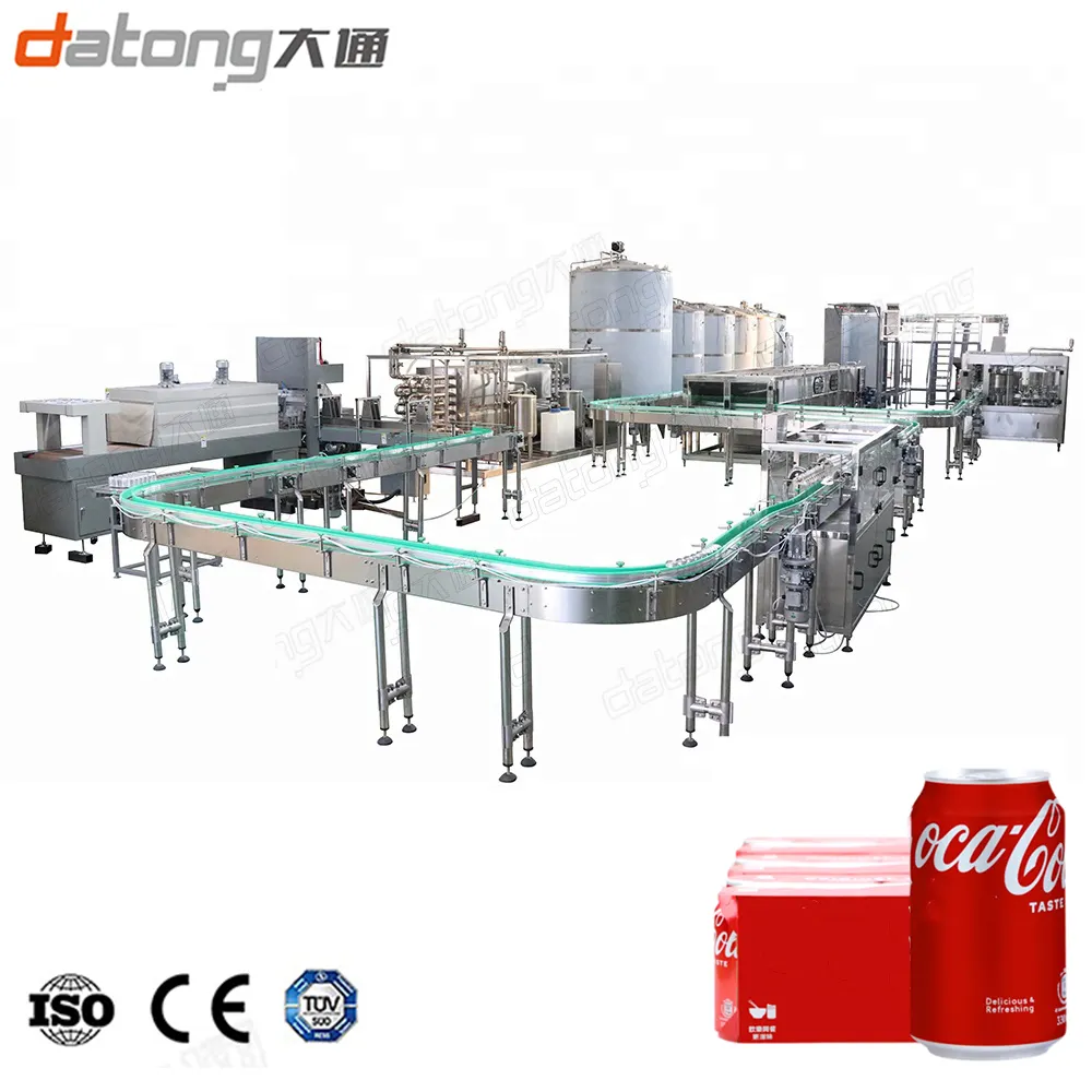 Línea de producción de latas de aluminio de alta calidad con máquina de llenado de cerveza Planta de latas de agua de soda