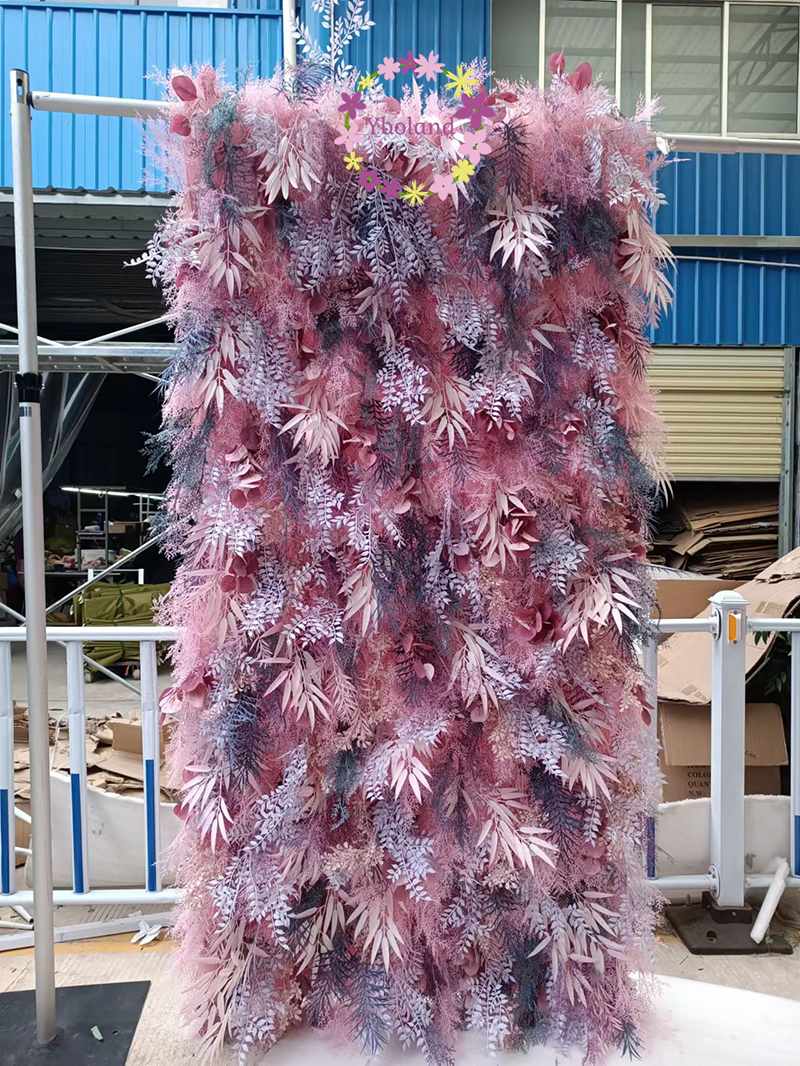 pampas flower wall 11