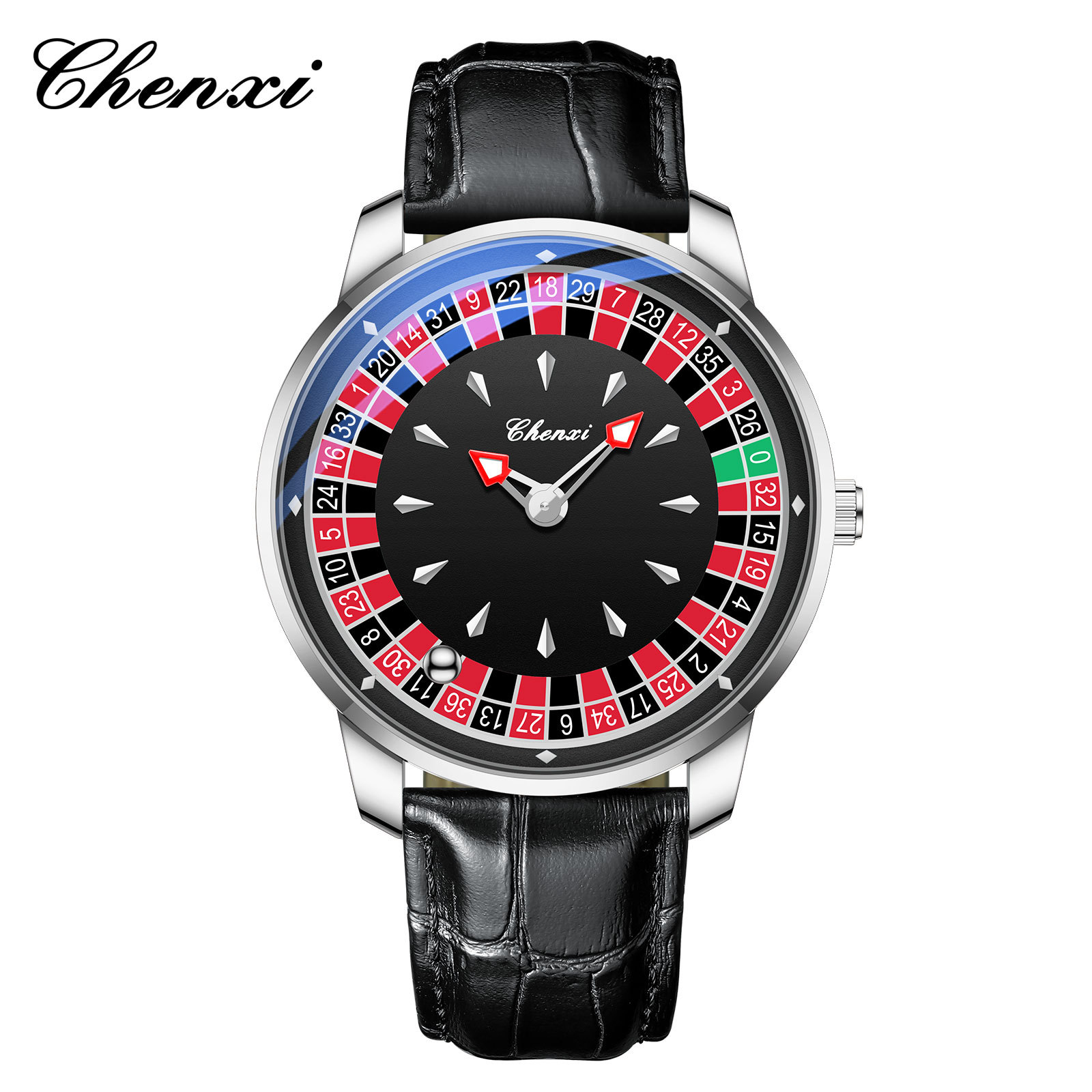 636-Silver Black-Leather