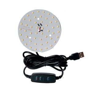 Scheda PCB LED DC5V con interruttore Dimmer USB alimentato 3W 5W 10W SMD5730 Chip PCB LED pannello luminoso fai da te in legno