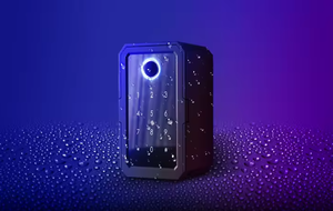 Yüksek güvenlik siyah alüminyum alaşım su geçirmez kablosuz parmak izi şifre kombinasyonu TTlock APP ev için tuş kilidi kutusu - Product Image 6