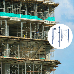 Powder Coating <strong>Scaffolding</strong> Walk Through Ladder Frame <strong>S</strong>-Style Scaffold H Frame With Drop Lock - Product Image 2