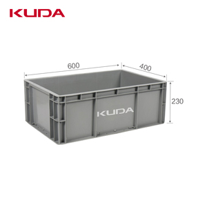 Kudaプラスチックネスティングクレートターンオーバーロジスティックボックススタッカブル果物野菜容器600X400X230mm - Product Image 1