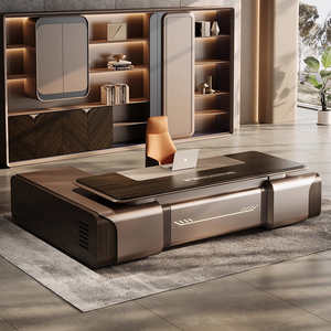 Mobília moderna luxuosa L-dada forma do escritório executivo, mesa de escritório, grupo da cadeira da mesa do escritório, projeto moderno, mesa do escritório do chefe - Product Image 1