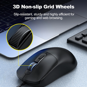 T-WOLF G580クラシックビジネスオフィスワイヤードマウス1600DPI光学エンジンプラグアンドプレイマウス (デスクトップラップトップPC用) - Product Image 5