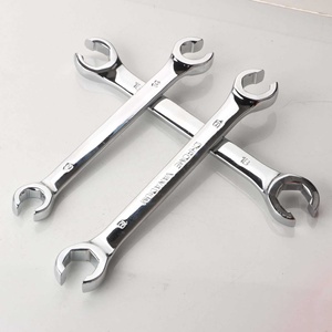 双头开口油管扳手带缺口叉板制动油管拆卸扳手工厂开口扳手 - Product Image 3