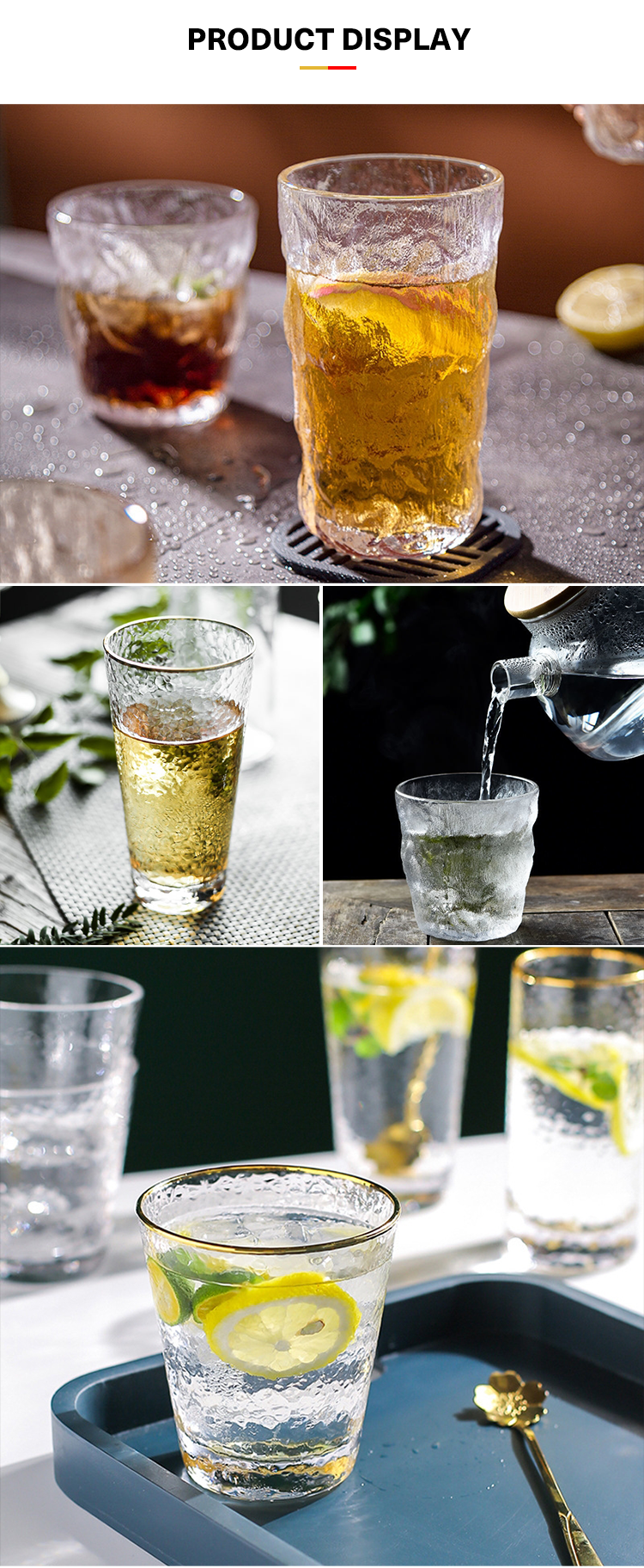 Factory Produced Wholesale Custom Unbreakable Glass Drinking Cup
