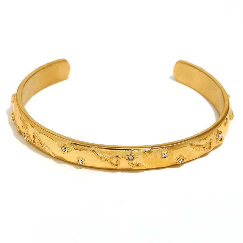 Gold Lover Tarot Card bangle