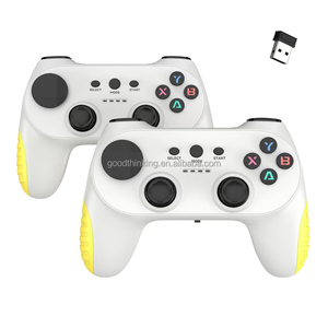 OEMロゴ新しいシンプルなPCゲームパッドワイヤレス2.4Ghzゲームコントローラー振動なしゲームスティックボックスUSBジョイスティック2人用 - Product Image 3