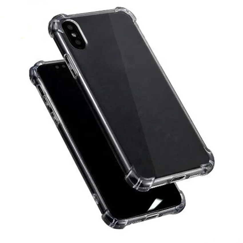 Transparan TPU Telepon Kasus untuk iPhone 14 13 12 11 Pro Max Shockproof Silikon Jelas Penutup Kasus untuk iPhone X XS XR 8 7 6