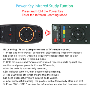 Universelle IR-Lern-Sprach steuerungs funktion G10S Pro 2.4G Drahtlose Fernbedienung Luftmaus-Ersatz für Media Player TV-Box