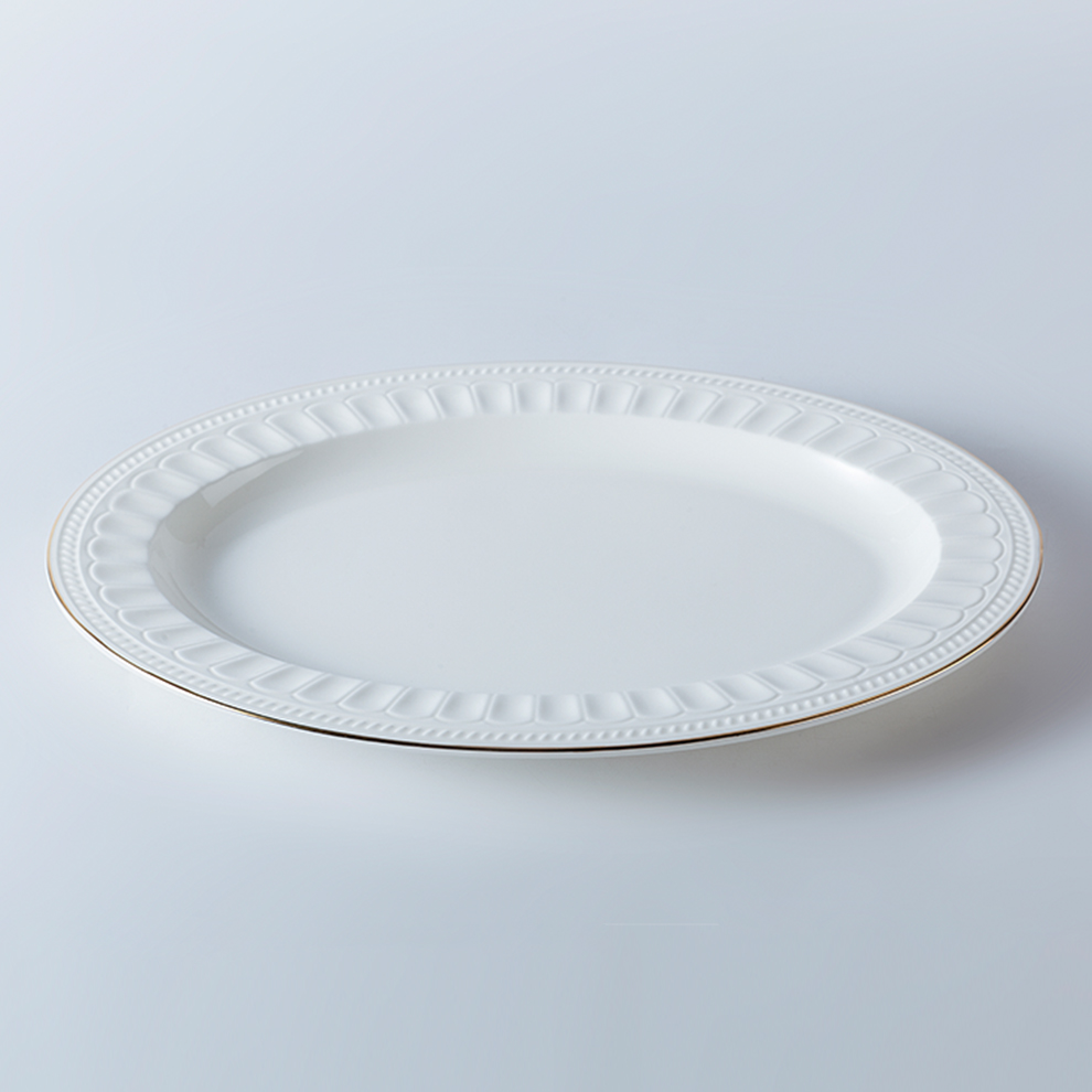 Assiette ovale de 12 pouces