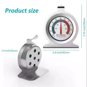 Customizable 2\&quot; Stainless Steel Dial Home Thermometer Red <strong>Indicator</strong> <strong>Temperature</strong> <strong>Controller</strong> for Freezers Refrigerators OEM - Product Image 4