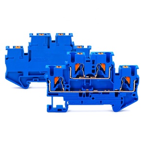 Bloque de Terminales de Carril Din, Conector Eléctrico de 4 Colores, Cable de Conexión de Resorte de Doble Capa, Conductor PTTB2.5, 1 Unidad, 2 Unidades - Product Image 3