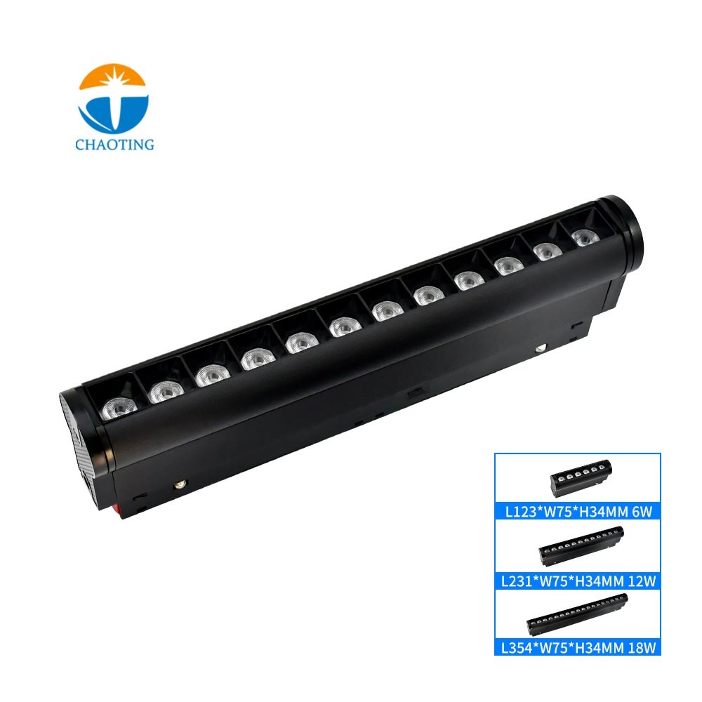Projecteur à grille rotative noir et blanc