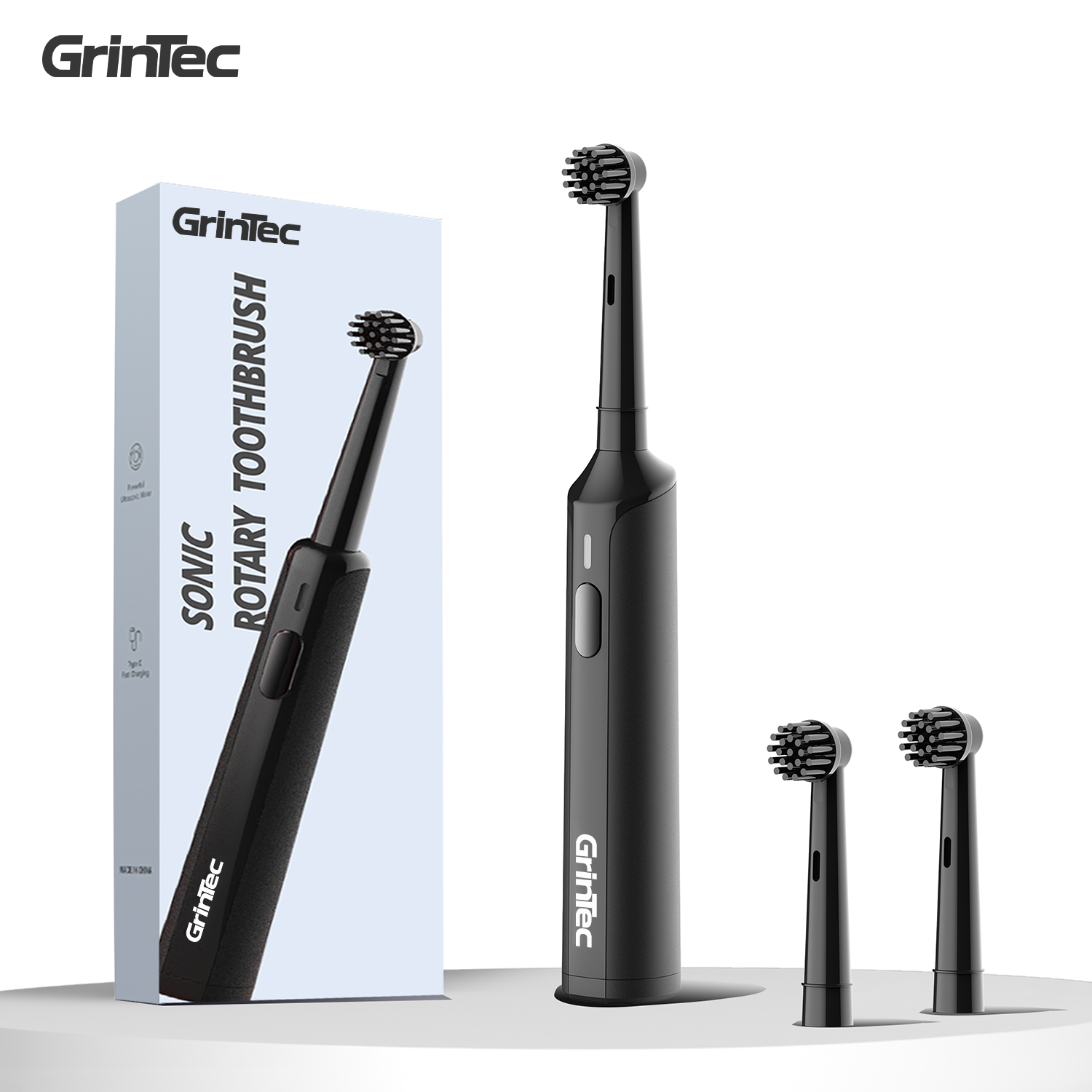 Black with 2 brush heads