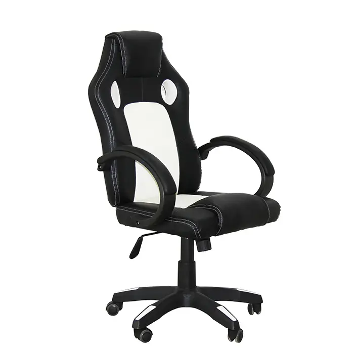 Роскошный игровой компьютерный стул из искусственной кожи гоночный игровой стул с подставкой для ног
