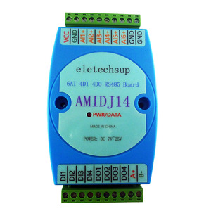 3 IN 1 6AI-4DI-4DO 4-20MA collettore analogico corrente e 4CH NPN DI-DO ingresso e uscita scheda di espansione MODBUS RTU PLC - Product Image 2