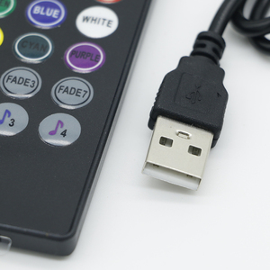 LED20 ключи DC5V USB низкое напряжение RGB контроллер полосы музыкальный ритм совместимый контроллер светодиодный диммер для светодиодной подсветки RGB - Product Image 5