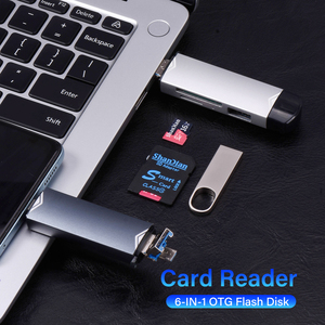 Jaster 6 in 1 OTG lettore di schede USB 3.0 a tipo C Micro USB adattatore Flash Drive Smart Memory Card Reader TF SD - Product Image 3