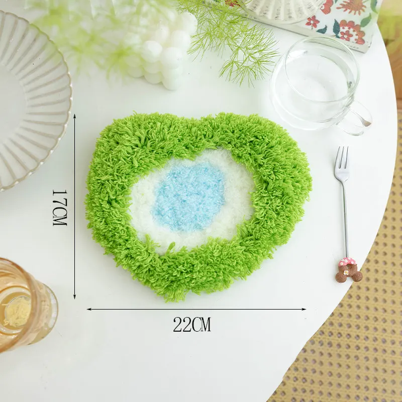 Handmade DIY rêu Coaster rừng rêu thiết kế nghệ thuật Len Handmade thảm