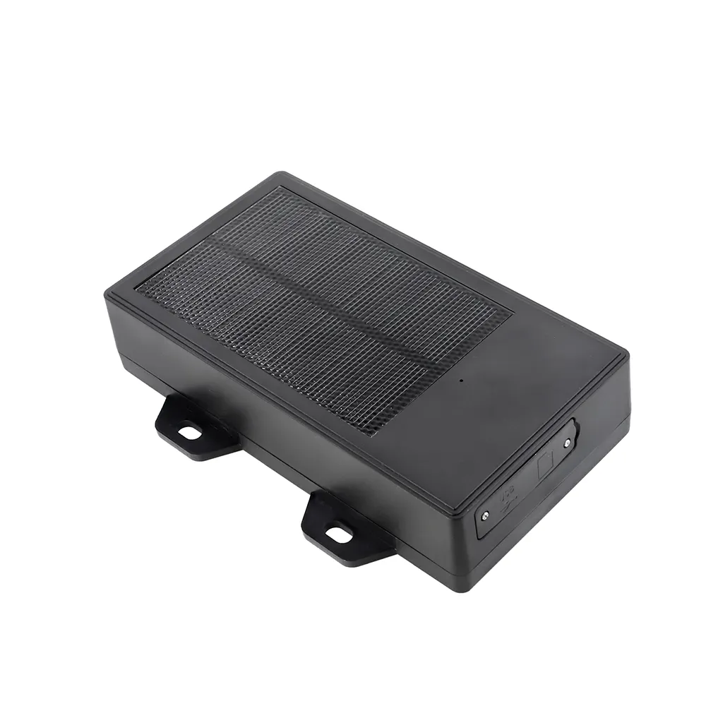 Solare di alta qualità powered portatile del veicolo camion contenitori localizzatore gps con trasporto app inseguimento solare impermeabile gps tracker