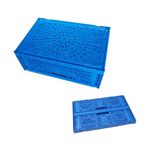 Cesta de frutas de malla apilable, caja móvil con ventilación de plástico vegetal, contenedor, caja de plástico plegable para frutas - Product Image 2