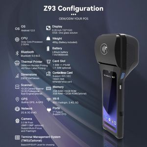 Z93 Бесконтактный кард-ридер, Мобильный Pos-терминал с квадратной оплатой, все-в-одном, модуль Oem с принтером - Product Image 6