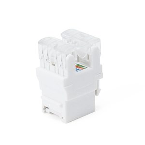 ホワイトCat6モジュールイーサネットモジュラーキーストーンジャックウォールプレートUTP Cat5eパッチパネルダストカバーコネクタ付き