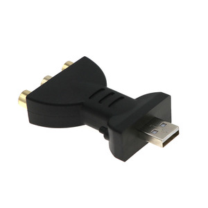 热USB 2.0公到3 RCA母视频音频适配器AV组件转换器3RCA - Product Image 6