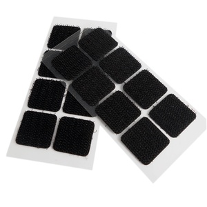 Cuadrados autoadhesivos de gancho y bucle 20X20mm 25X25mm perforando forma rectangular cuadrada - Product Image 1